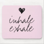 Mousepad Menino coração bonito, citação cor-de-rosa<br><div class="desc">Pasta de rato rosa com aspas cor-de-rosa,  de coração giro</div>