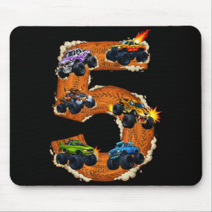 Mousepad menino de 5 anos de idade caminhão monstro criança