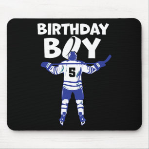 Mousepad Menino de 5 anos de idade de hóquei no gelo de ani
