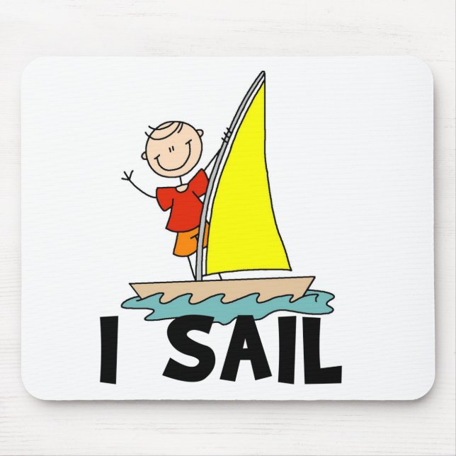 Mousepad Menino de Palitinho Eu Velejo (Frente)