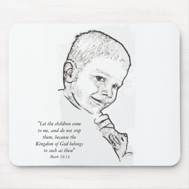 Mousepad Menino e ursinho (10:14 da marca) (Frente)