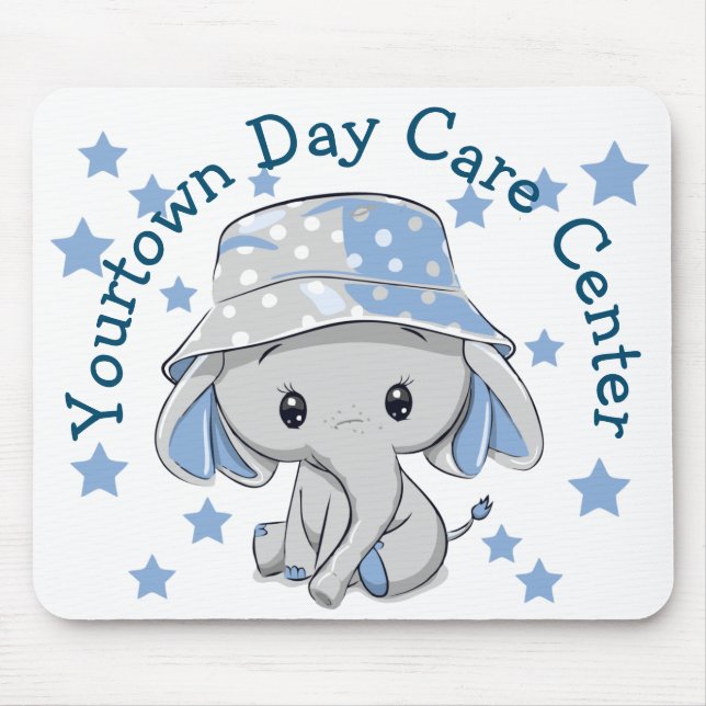 Mousepad Menino Elefante Bonito (Frente)