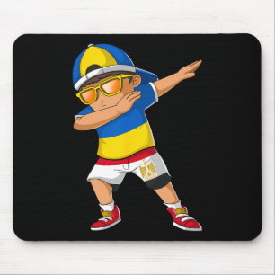 Mousepad Menino meio ucraniano egípcio Bandeira da Ucrânia