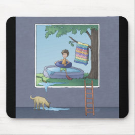 Mousepad Menino no mouse de piscina infantil