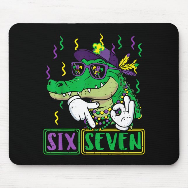 Mousepad Meninos Crianças Seis Sete Jacaré 6 7 (Frente)