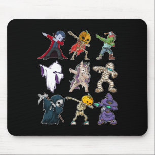 Mousepad Meninos Dabbing Halloween Abóbora Esqueleto Crianç