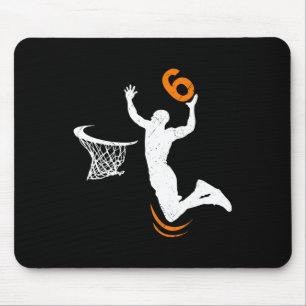 Mousepad Meninos de 6 de basquete de 6 anos