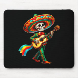Mousepad Meninos Esqueleto Cinco De Mayo Caveira Festa Somb