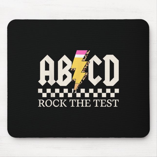 Mousepad Meninos Meninos Professores Rock Rock The Test Abc (Frente)