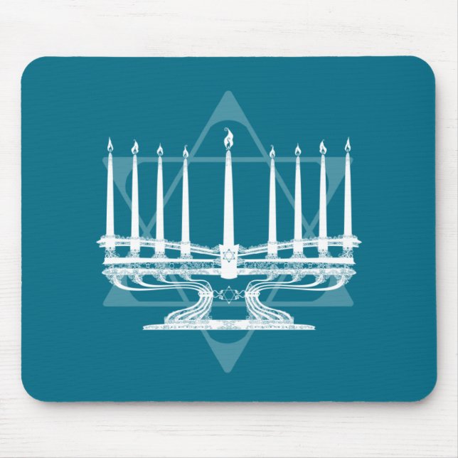 Mousepad Menorah e estrela IV (Frente)
