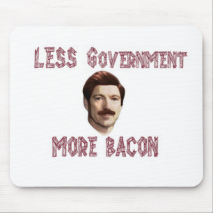 Mousepad "Menos governo margem de mais bacon"/Swanson