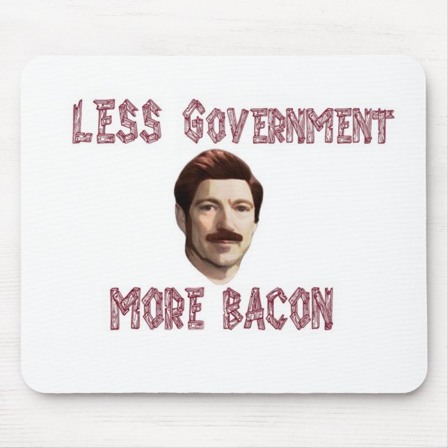 Mousepad "Menos governo margem de mais bacon"/Swanson (Frente)