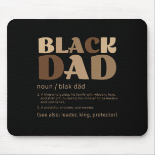 Mousepad Mens Black Pai Melanin Definição Afro-Americana