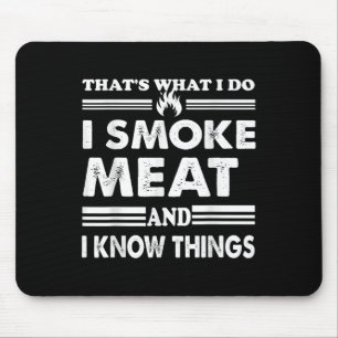 Mousepad Mens Engraçado Churrasco Que É O Que Eu Fumo Carne