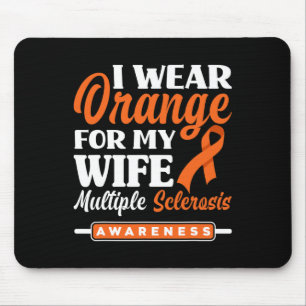 Mousepad Mens Eu Visto Laranja Para Minha Esclerose Múltipl