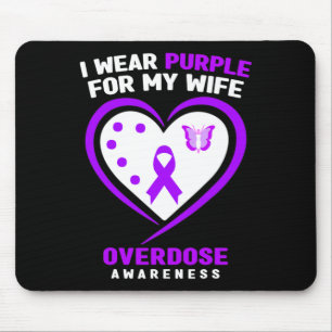 Mousepad Mens Eu Visto Roxo Para Minha Consciência Sobre So