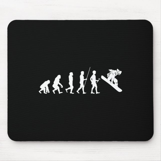 Mousepad Mens Evolution Snowboard Gift Snowboard Gift Boa (Frente)