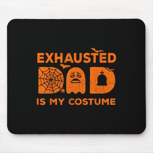 Mousepad Mens Exaustos É Meu Fantasma De Figurino Correspon (Frente)