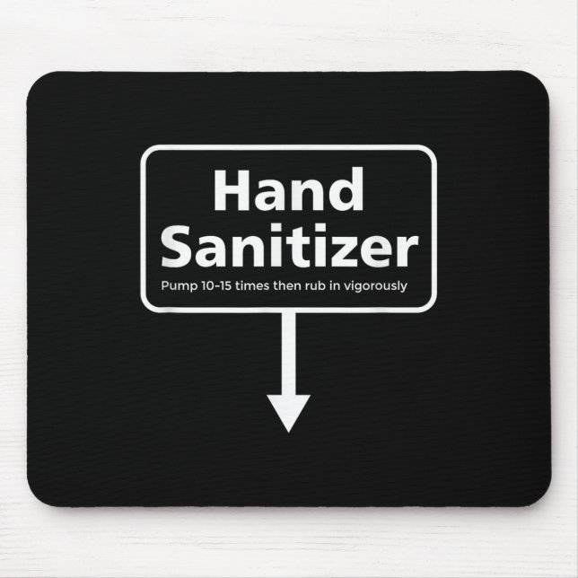 Mousepad Mens Hand Sanitizer - Feliz Natal De Humor Adulto (Frente)