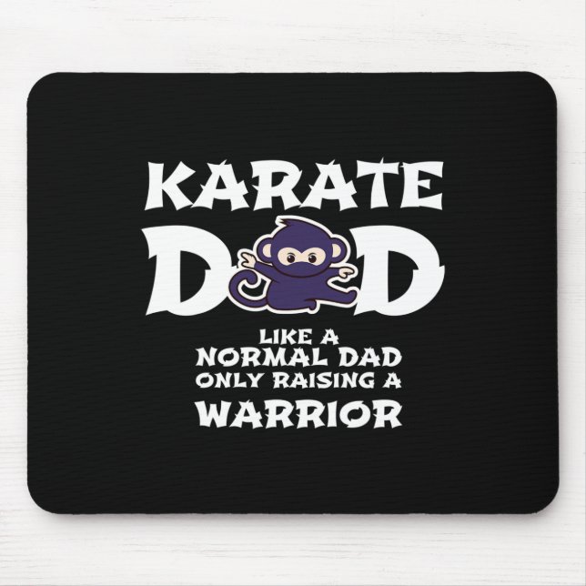 Mousepad Mens Karate Pai Como Um Pai Normal... Warrior Funn (Frente)