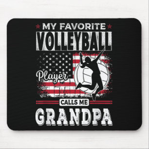 Mousepad Mens Meu Jogador De Voleibol Favorito Me Chama Vov