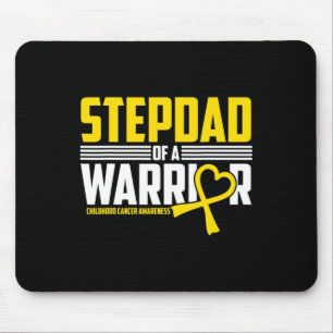 Mousepad Mens Stepdad Criança de Cancer de Consciência Sobr