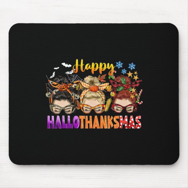 Mousepad Mensageiro Halloween Para As Mulheres De Natal Fel (Frente)