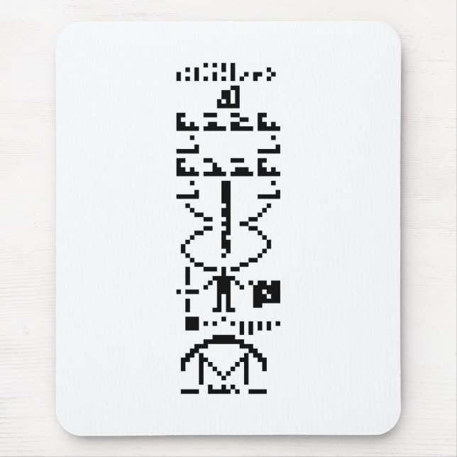 Mousepad Mensagem Binária Arecibo 1974 (Frente)