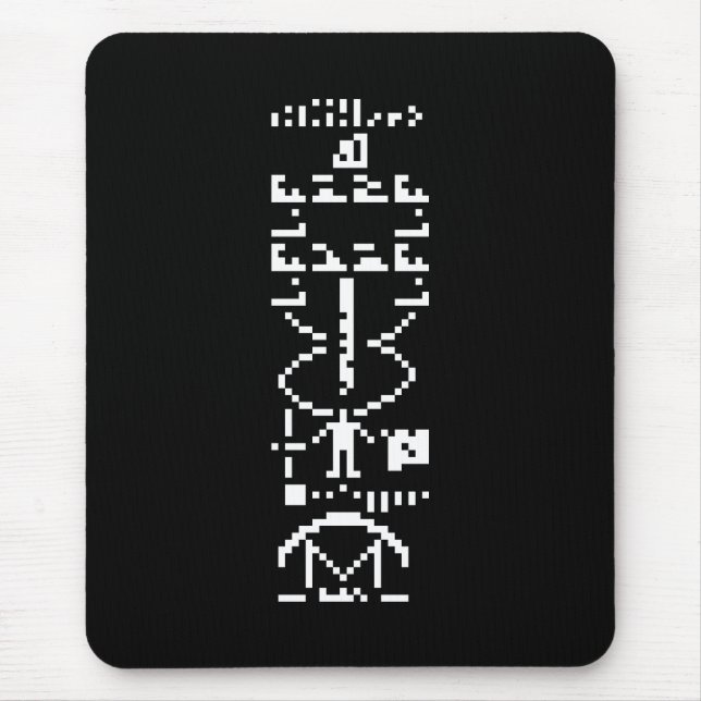 Mousepad Mensagem Binária Arecibo 1974 (Frente)