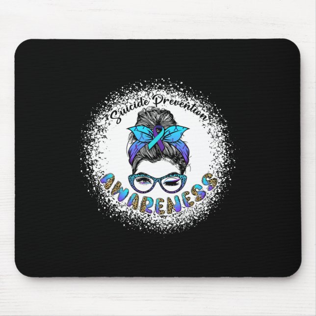 Mousepad Mensagem Bun Gi sobre prevenção de suicídio (Frente)