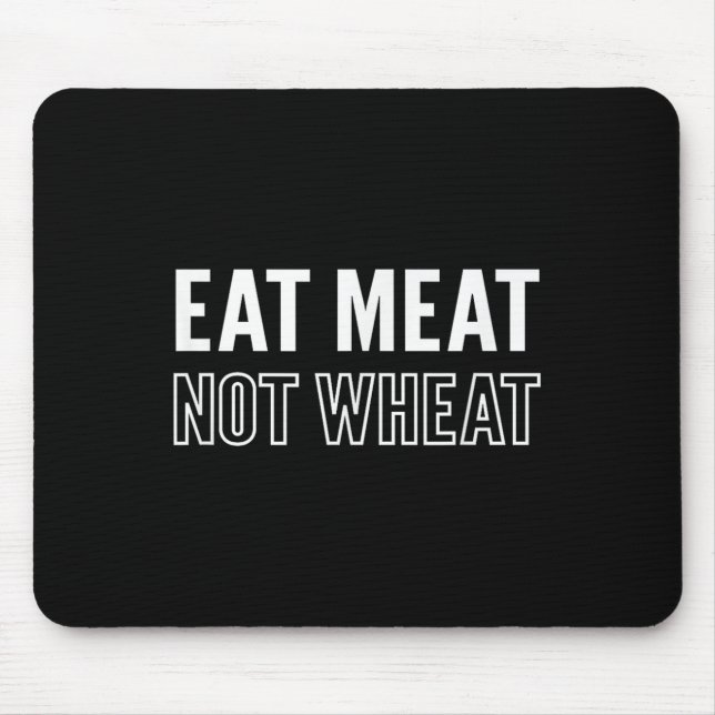 Mousepad Mensagem de Dieta de Keto Comida Motivada Não Trig (Frente)