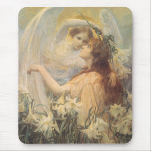 Mousepad Mensagem do Anjo por George Swinstead, Arte Antiga