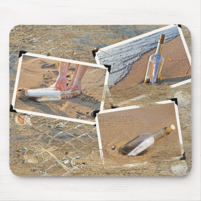 Mousepad Mensagem num frasco (Frente)