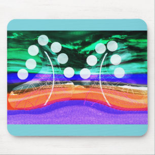 Mousepad Mensagens da arte espacial
