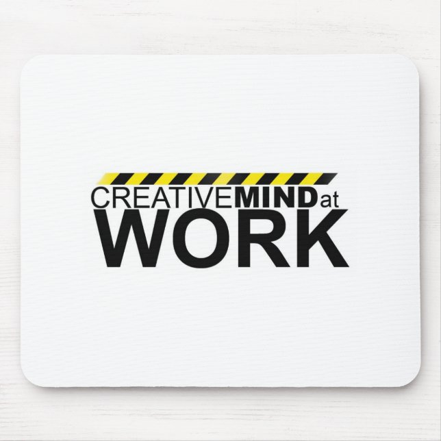 Mousepad Mente criativa no trabalho (Frente)