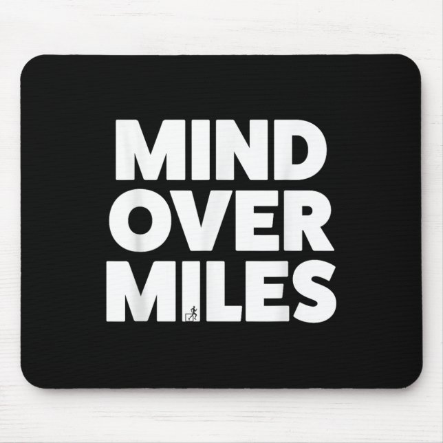 Mousepad Mente Sobre Milhas - Motivação, Engraçado Correndo (Frente)