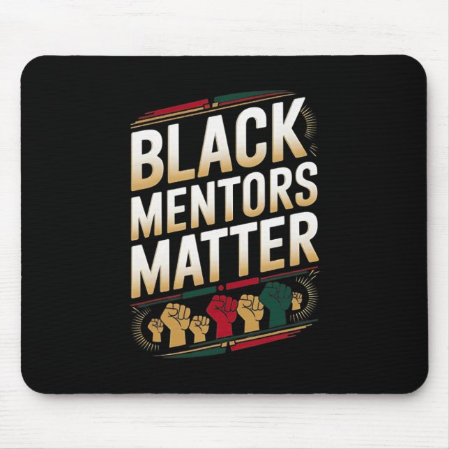 Mousepad Mentores Negros Problema Mês da História Negra Cit (Frente)