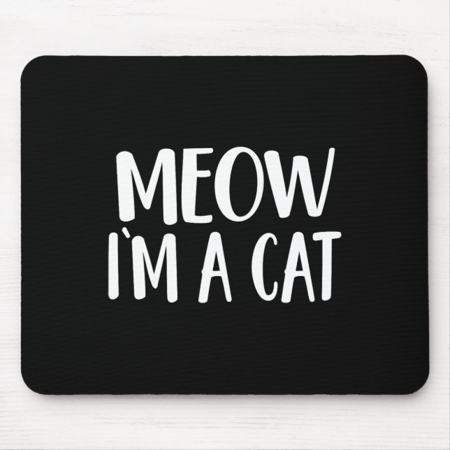 Mousepad Meow, sou um gato - Figurino de Halloween (Frente)