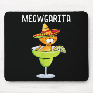 Mousepad Meowgarita - Cinco de Mayo Margarita Cat Lover