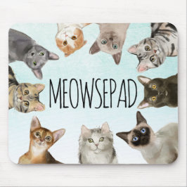 Mousepad Meowsepad | Pão De Gato Engraçado