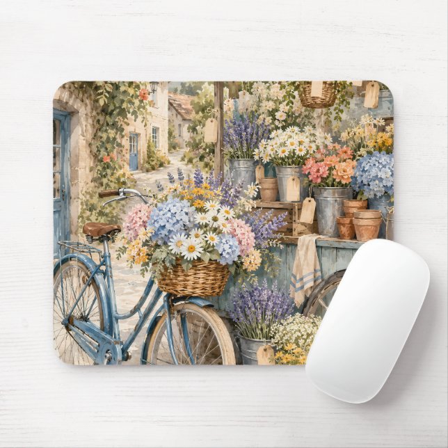 Mousepad Mercado de Flores Bloomcore Bicicleta (Com mouse)