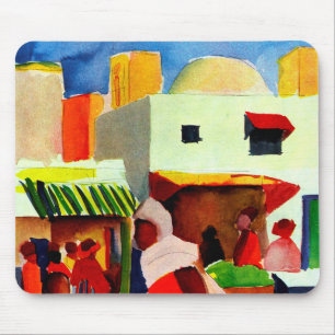 Mousepad Mercado em Argel por August Macke