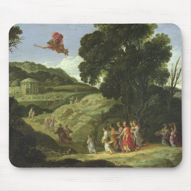 Mousepad Mercury e Herse, c.1605-08 (óleo em canvas) (Frente)
