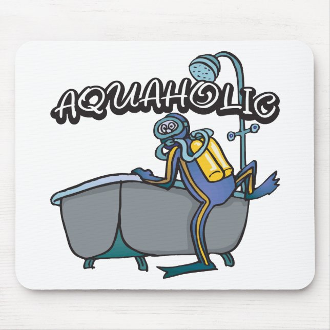 Mousepad MERGULHADOR de Aquaholic (Frente)