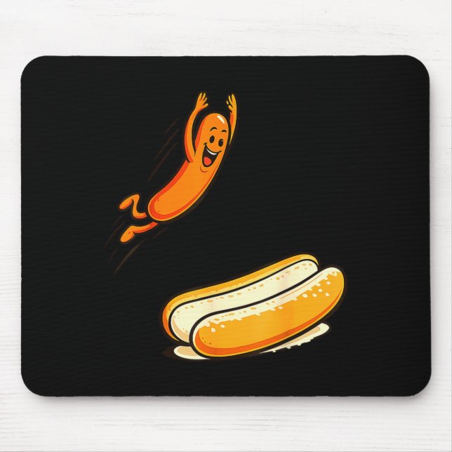 Mousepad Mergulho alto de cachorro-quente  (Frente)