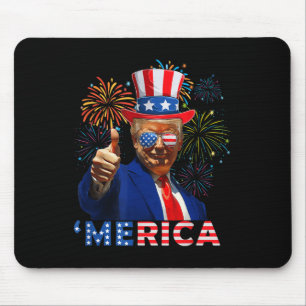 Mousepad Merica 4 De Julho, Fogos De Bomba Engraçados Em de