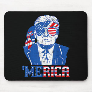 Mousepad Merica Donald Trump - Engraçado Trump 4 De Julho D