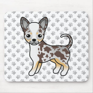 Mousepad Merle Suave Casaco Chihuahua Cachorro e patas