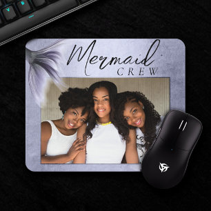 Mousepad Mermaid Crew Foto de amigos quic roxos de Lavand