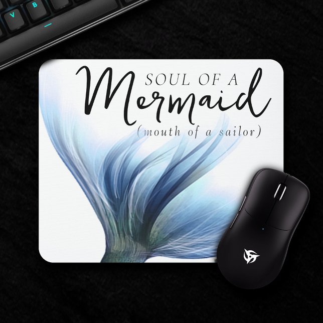 Mousepad MermaidLife Sailor Mouth Sereid Soul | Blauer Sc (Criador carregado)